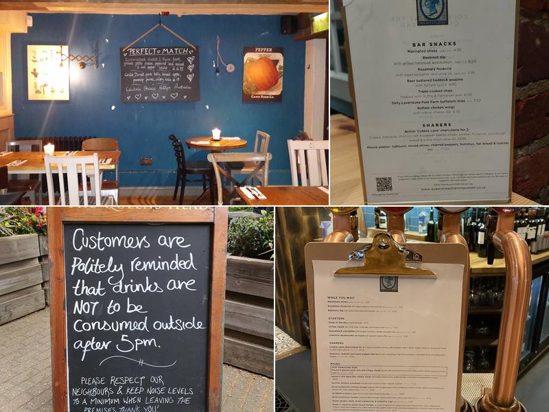 The Queen's Head, Hammersmith Menu