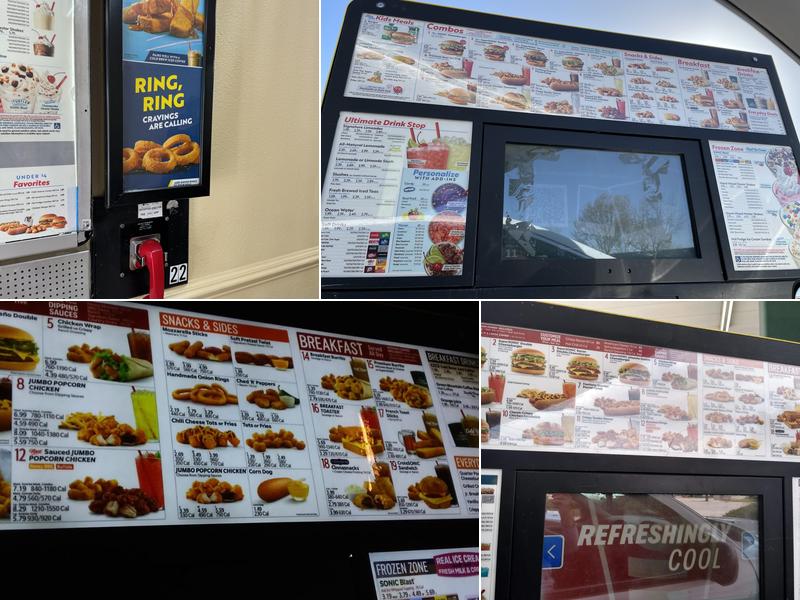 Sonic Drive-In Menu