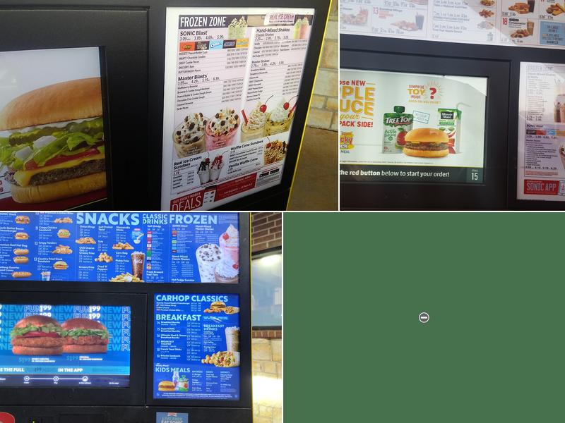 Sonic Drive-In Menu