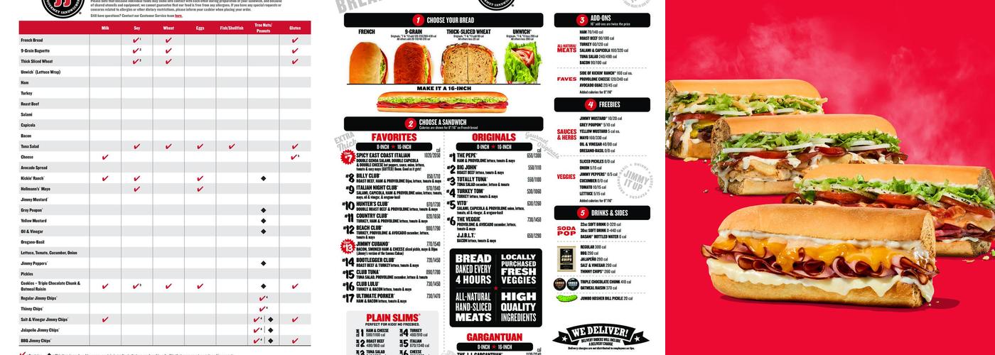 Jimmy John's Menu