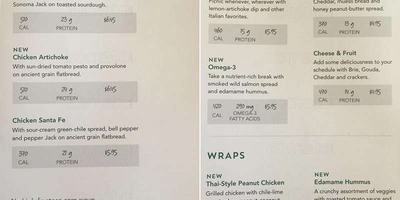 Starbucks Menu