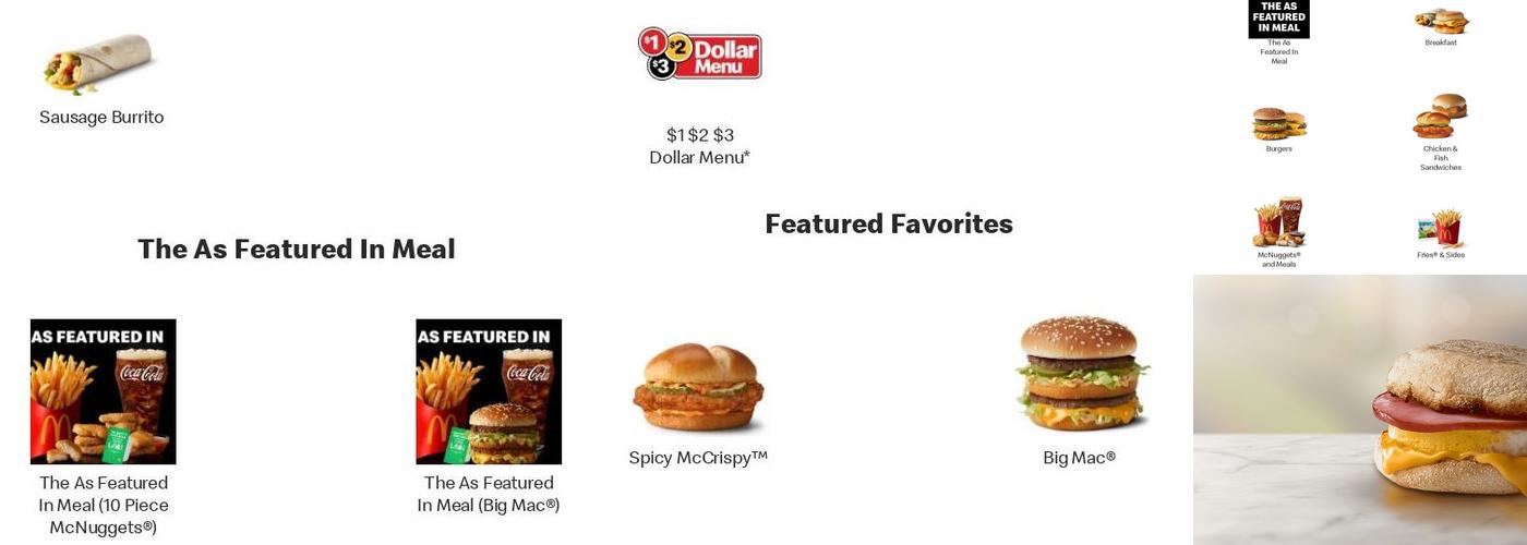 McDonald's Menu