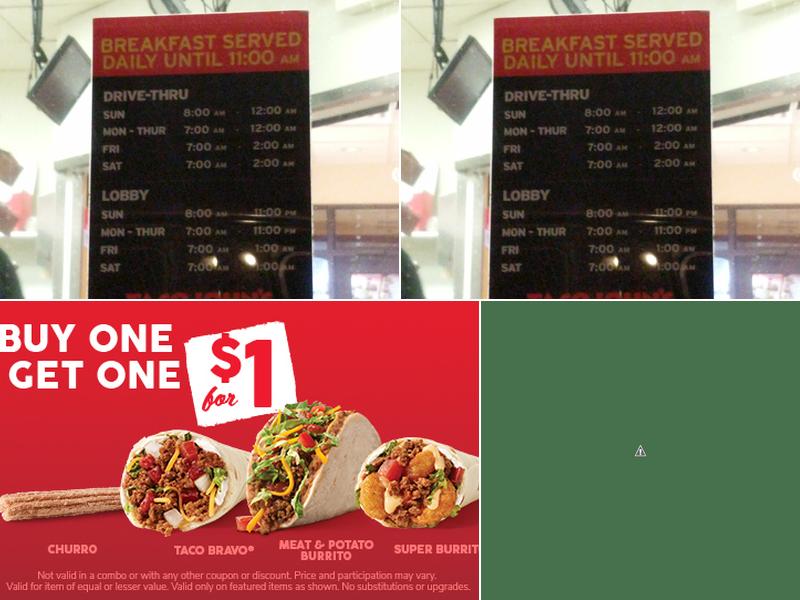 Taco John's Menu