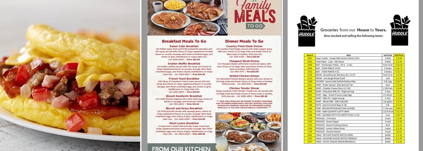 Huddle House Menu