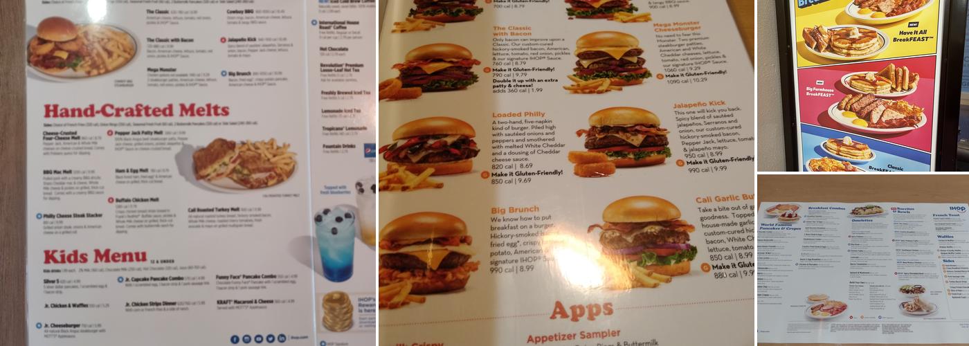 IHOP Menu