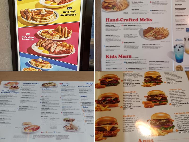IHOP Menu