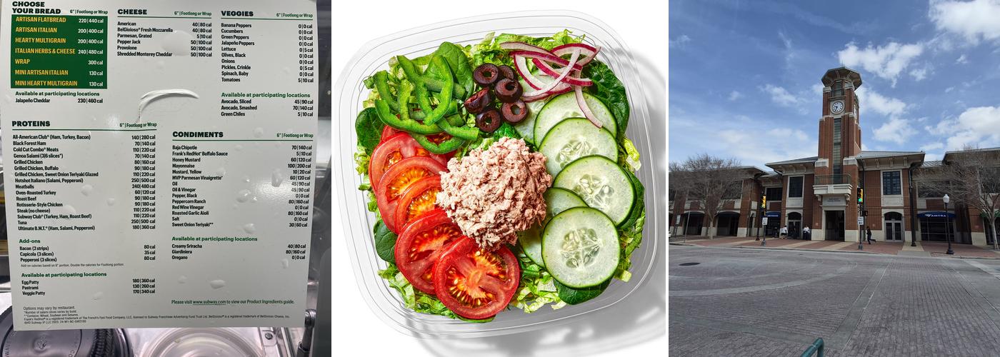 Subway Menu