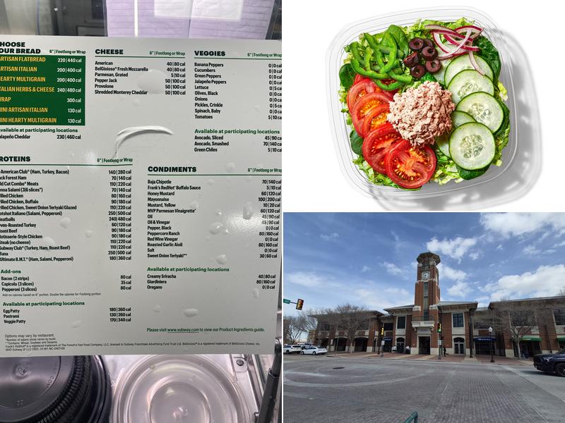 Subway Menu