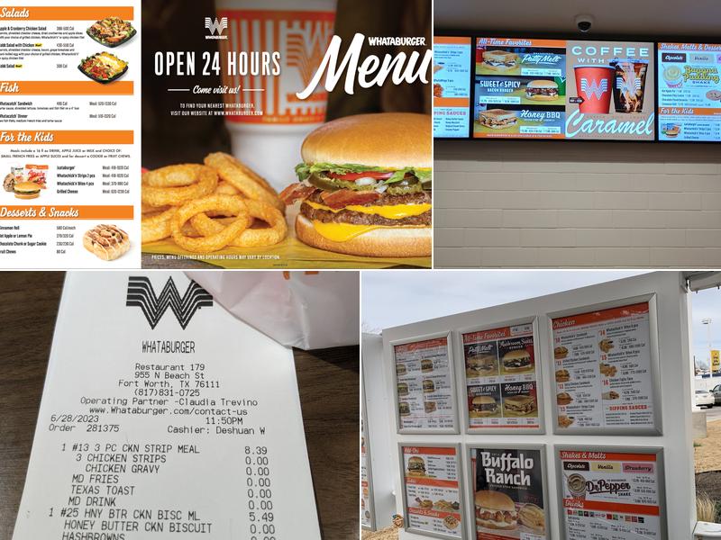 Whataburger Menu