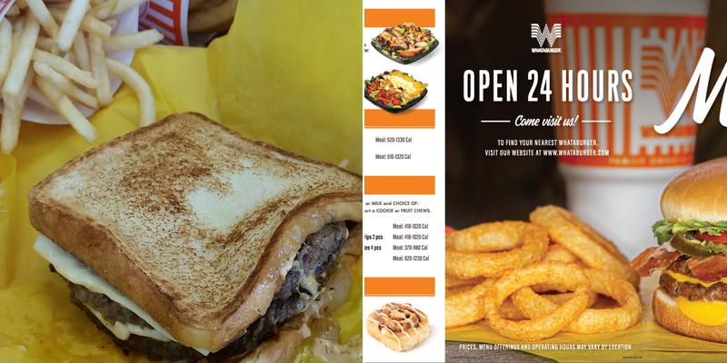 Whataburger Menu