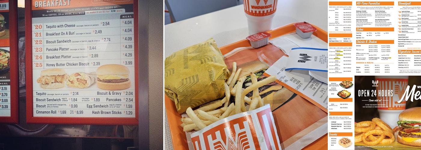 Whataburger Menu