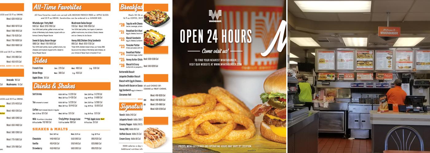 Whataburger Menu