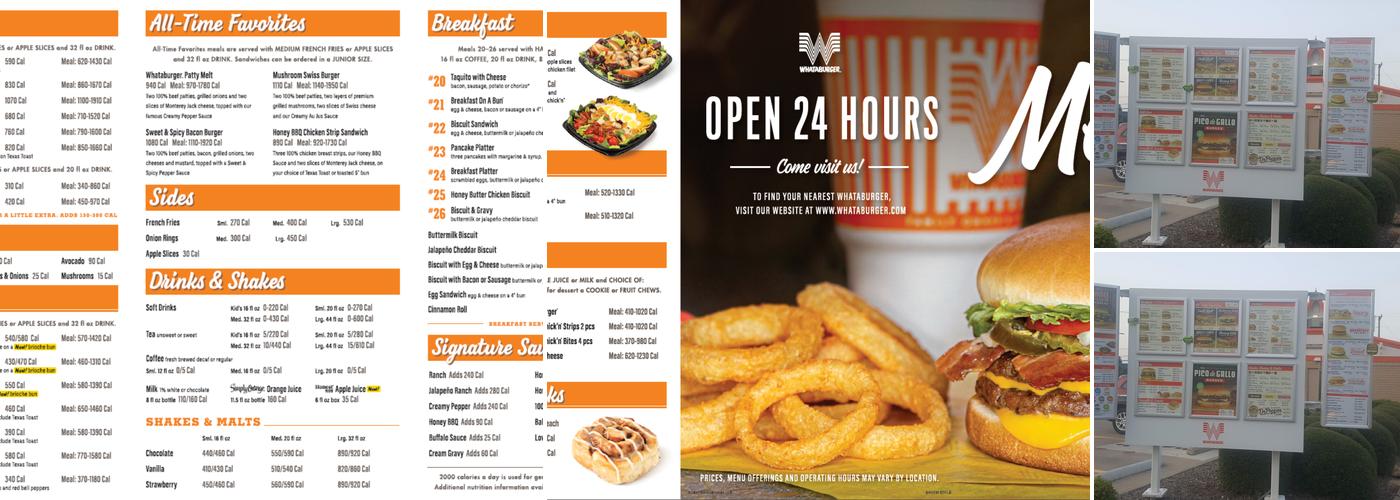 Whataburger Menu
