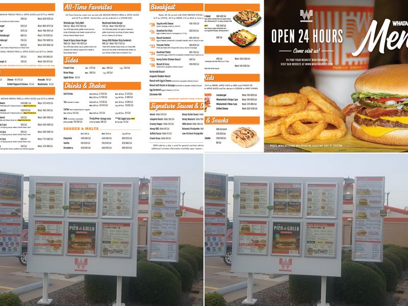 Whataburger Menu