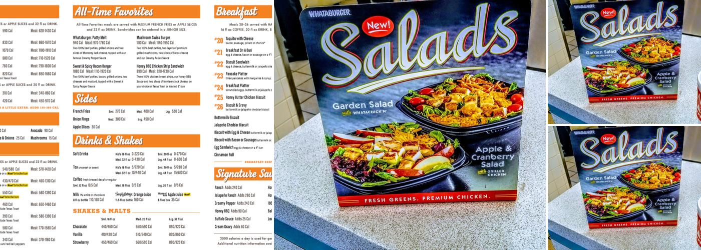 Whataburger Menu