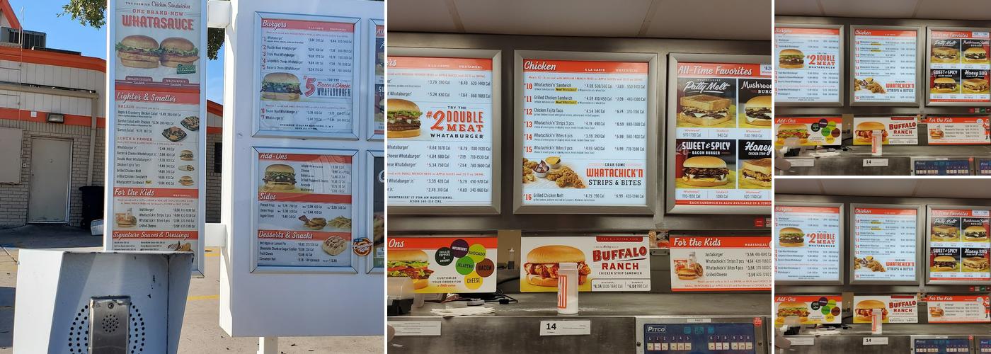 Whataburger Menu