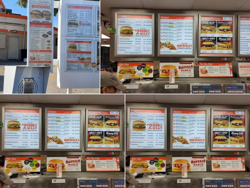 Whataburger Menu