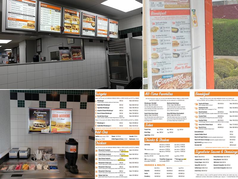 Whataburger Menu