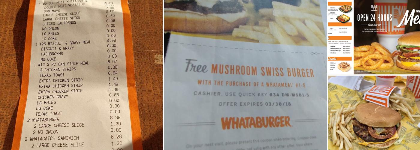 Whataburger Menu