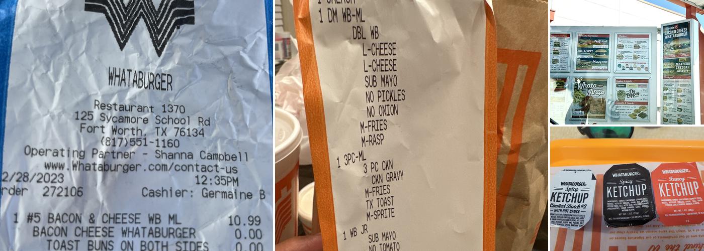 Whataburger Menu