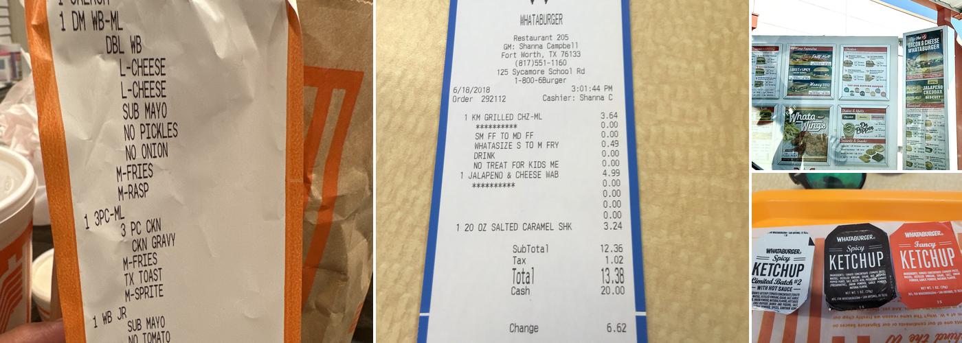 Whataburger Menu