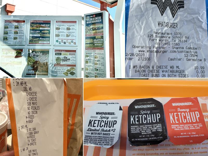Whataburger Menu