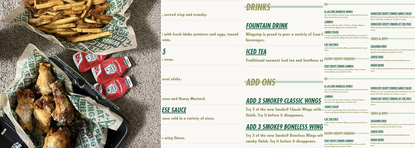 Wingstop Menu