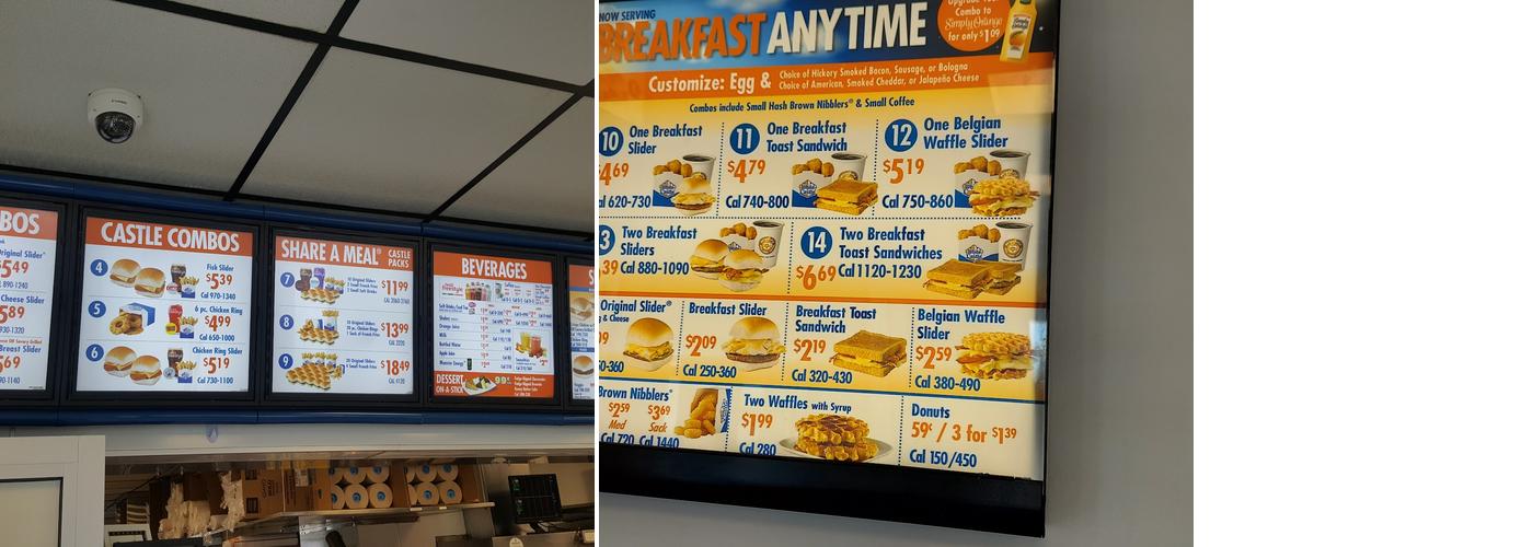 White Castle Menu