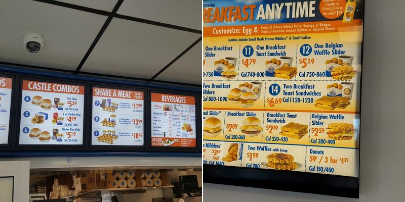 White Castle Menu