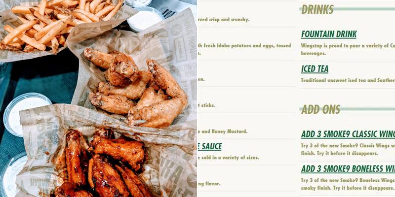 Wingstop Menu