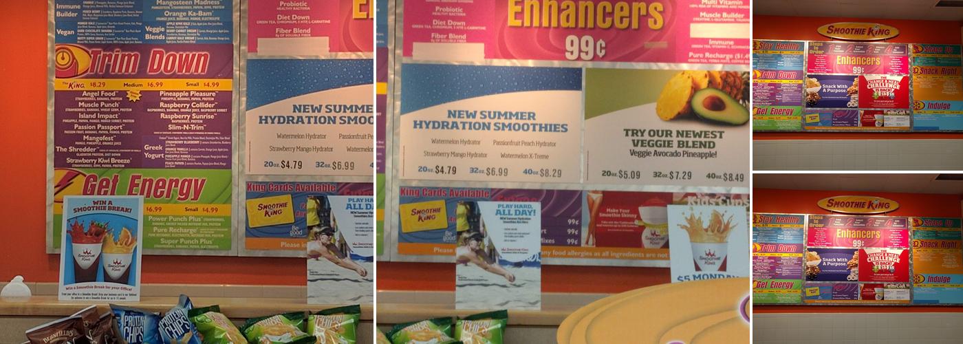 Smoothie King Menu