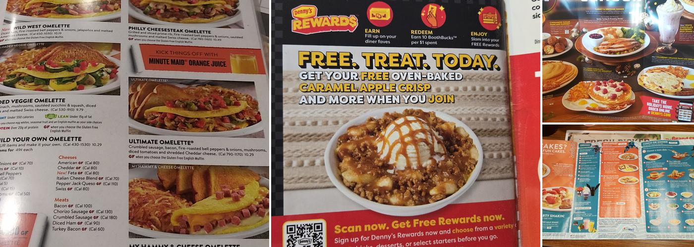 Denny's Restaurant Menu