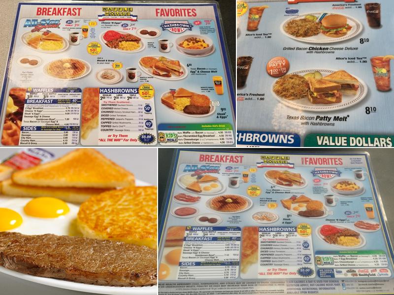 Waffle House Menu