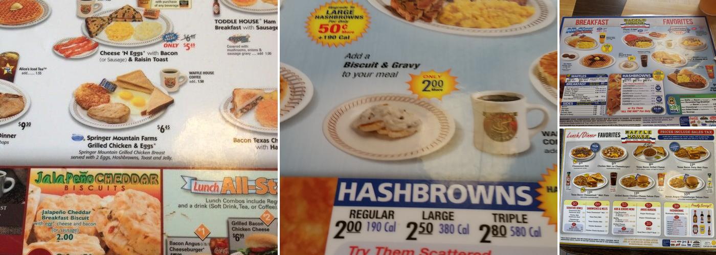 Waffle House Menu