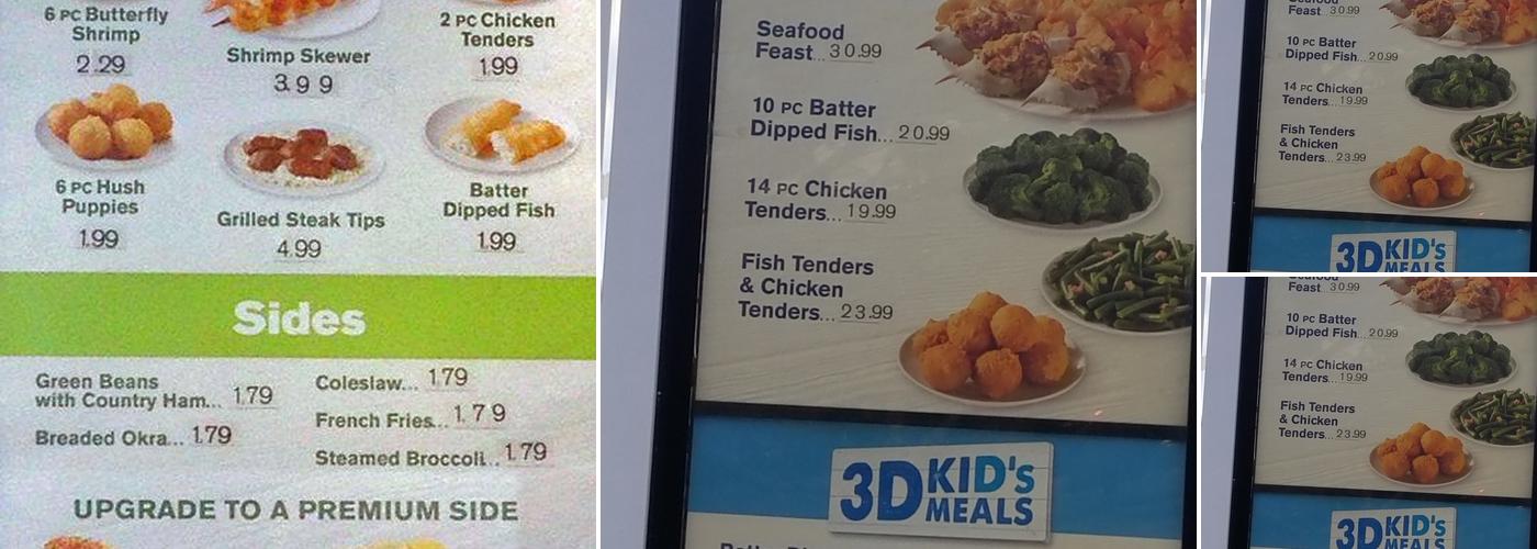 Captain D's Menu