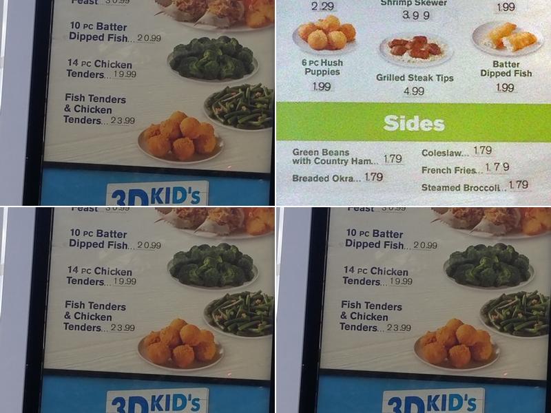 Captain D's Menu