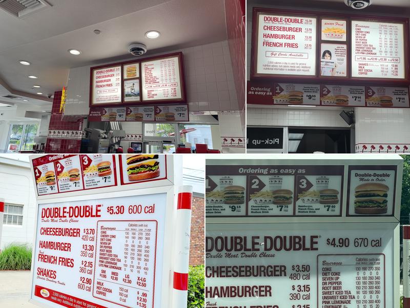 In-N-Out Burger Menu