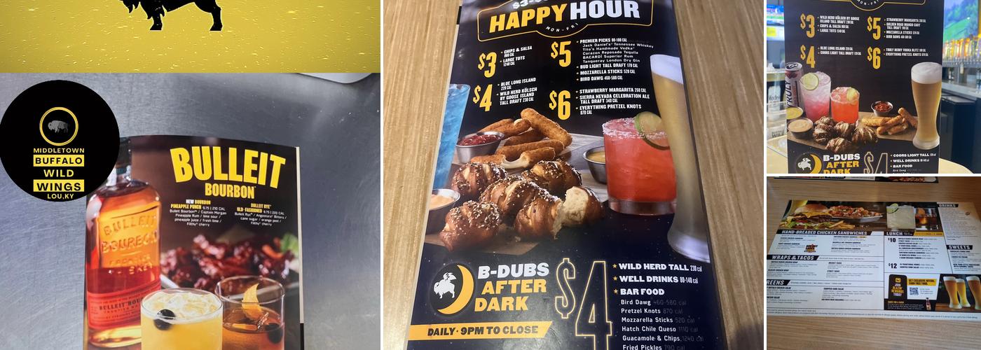 Buffalo Wild Wings Menu