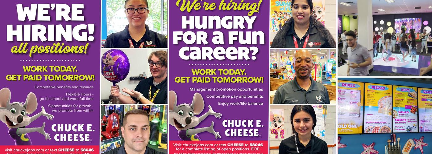 Chuck E. Cheese Menu