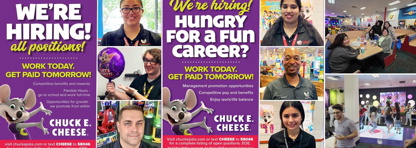 Chuck E. Cheese Menu