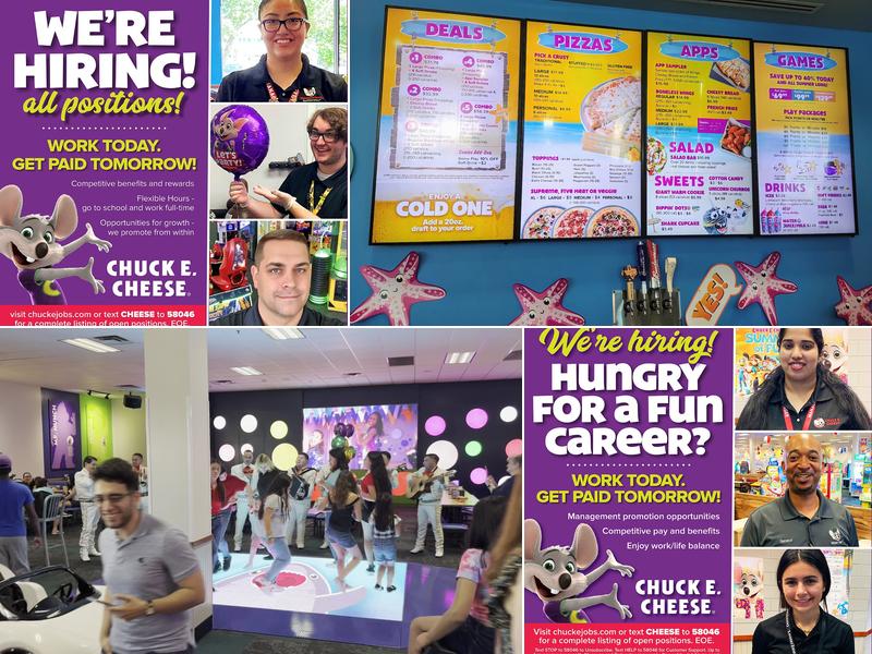 Chuck E. Cheese Menu
