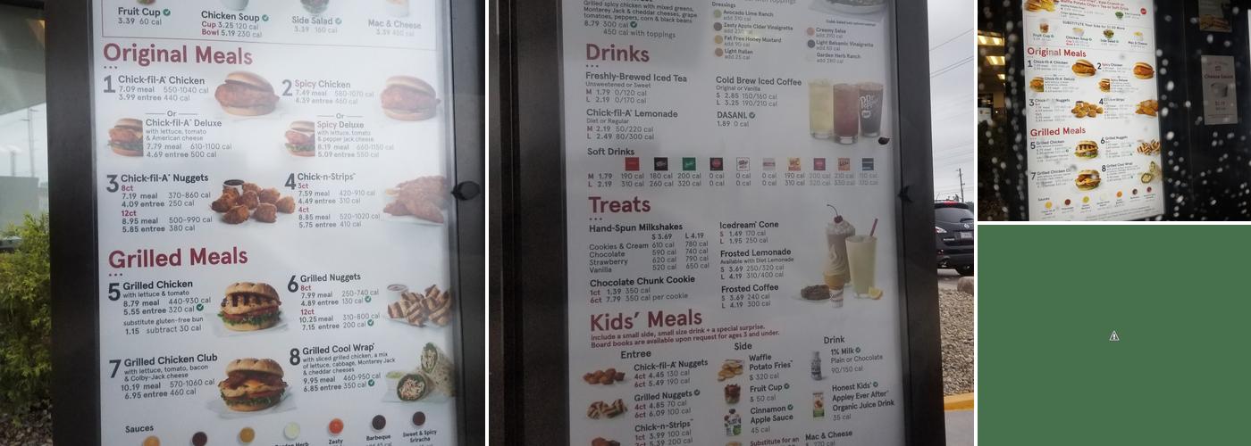 Chick-fil-A Menu