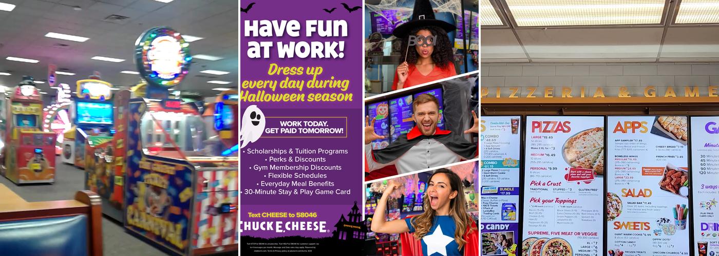 Chuck E. Cheese Menu