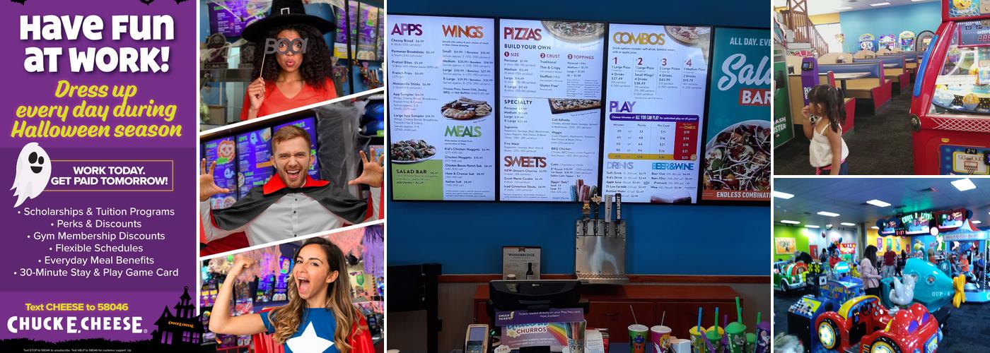 Chuck E. Cheese Menu