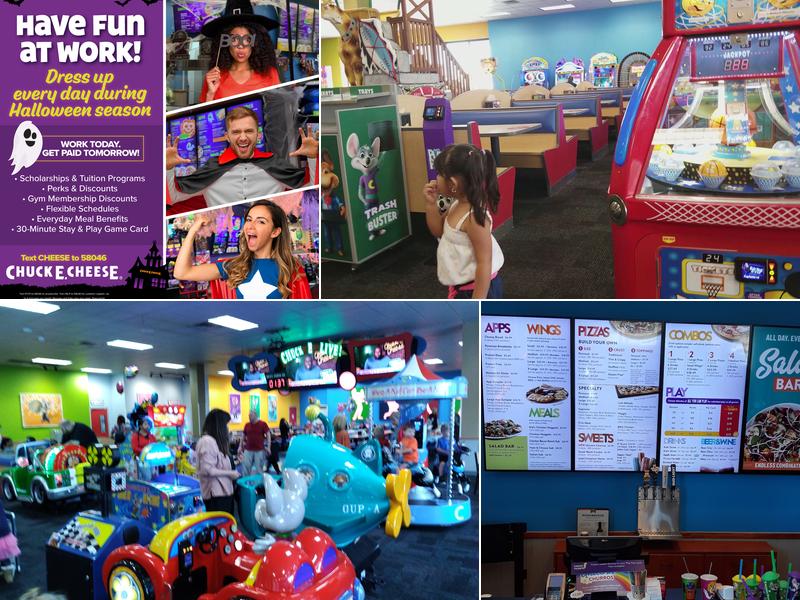 Chuck E. Cheese Menu