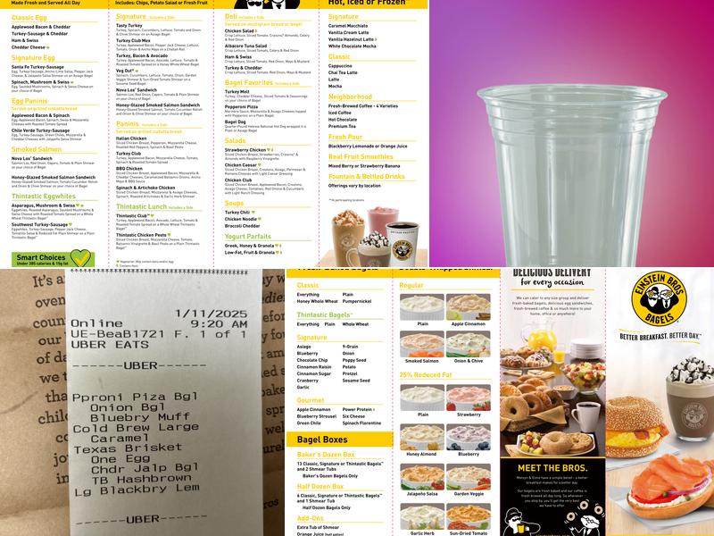 Einstein Bros. Bagels Menu