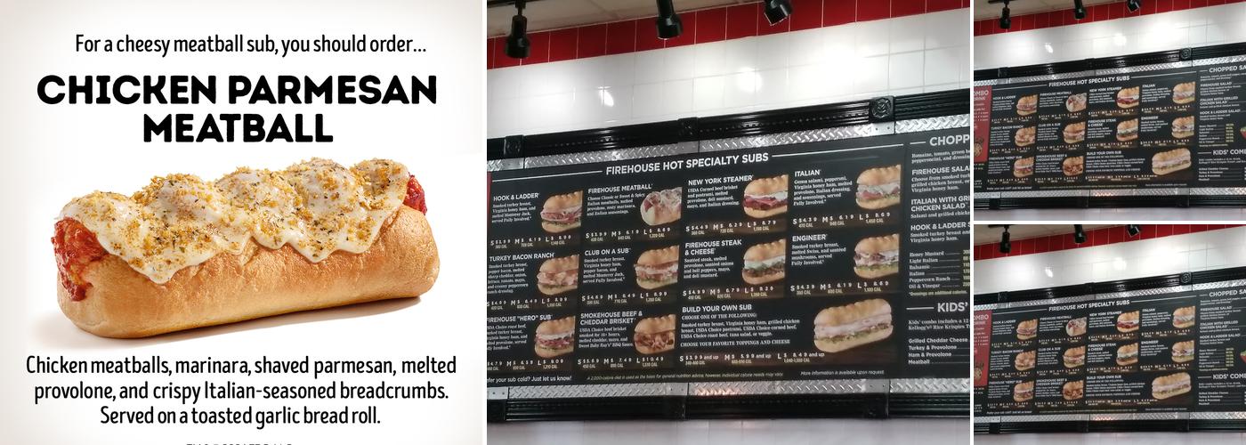 Firehouse Subs Western Center Menu