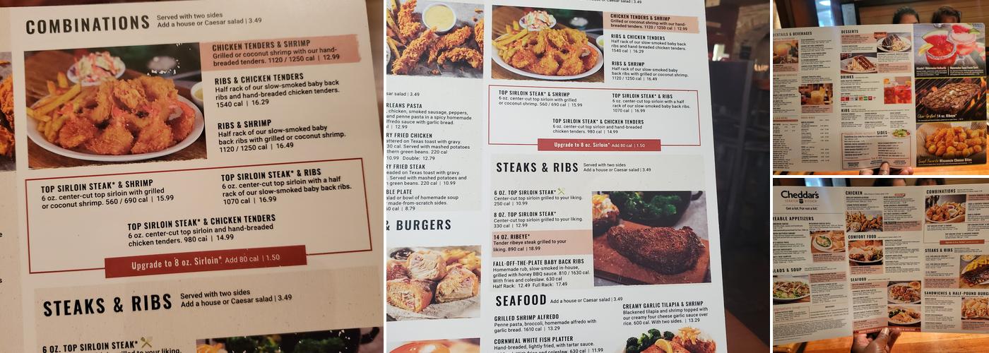 Cheddar's Scratch Kitchen Menu