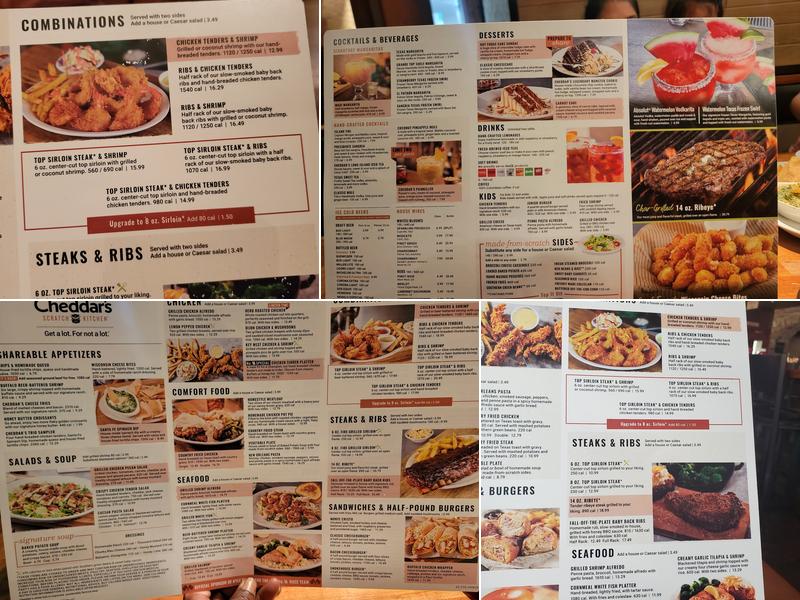Cheddar's Scratch Kitchen Menu