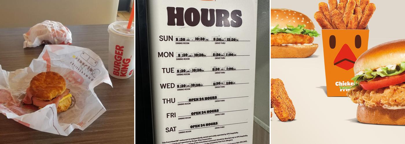 Burger King Menu